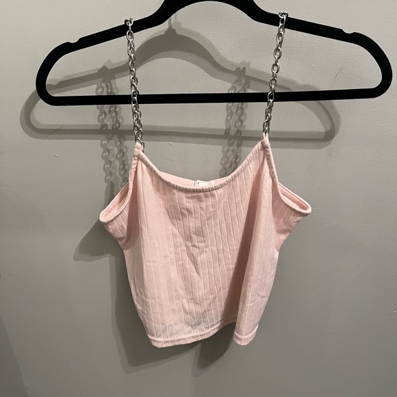 Summer Pink crop tank top - Picture 1 of 2